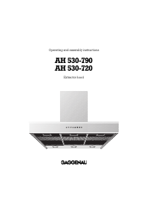 Handleiding Gaggenau AH530790 Afzuigkap