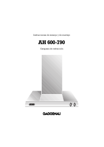 Manual de uso Gaggenau AH600790 Campana extractora