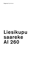 Käyttöohje Gaggenau AI260190 Liesituuletin