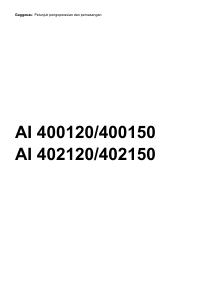 Panduan Gaggenau AI400150 Cooker Hood