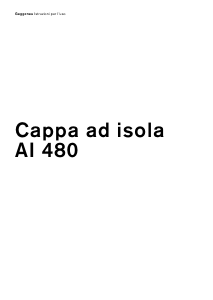 Manuale Gaggenau AI480180 Cappa da cucina