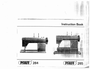 Manual Pfaff 285 Sewing Machine