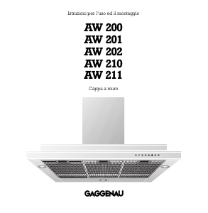 Manuale Gaggenau AW210170 Cappa da cucina