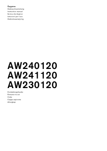 Manuale Gaggenau AW230120 Cappa da cucina