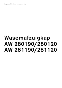 Handleiding Gaggenau AW280120 Afzuigkap