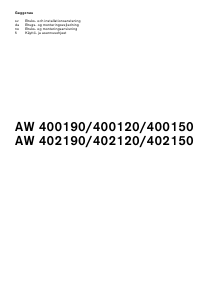 Bruksanvisning Gaggenau AW400190 Köksfläkt