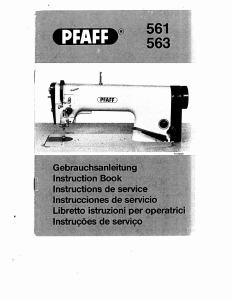 Manuale Pfaff 561 Macchina per cucire