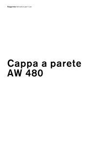 Manuale Gaggenau AW480180 Cappa da cucina