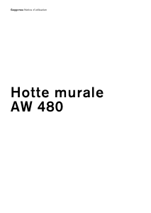 Mode d’emploi Gaggenau AW480180 Hotte aspirante