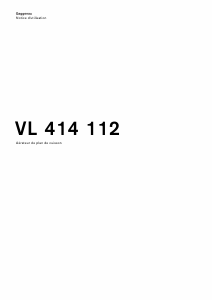 Mode d’emploi Gaggenau VL414112 Hotte aspirante