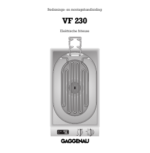 Handleiding Gaggenau VF230111 Friteuse