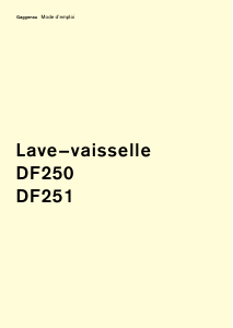 Mode d’emploi Gaggenau DF250160 Lave-vaisselle
