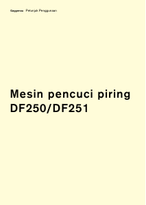 Panduan Gaggenau DF250161 Mesin Pencuci Piring
