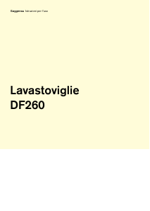 Manuale Gaggenau DF260141 Lavastoviglie