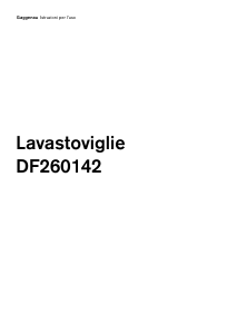 Manuale Gaggenau DF260142 Lavastoviglie