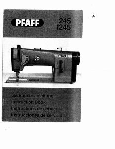Manual Pfaff 1245 Sewing Machine
