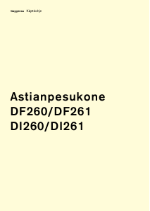 Käyttöohje Gaggenau DF260164 Astianpesukone
