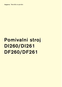 Priročnik Gaggenau DF260166F Pomivalni stroj