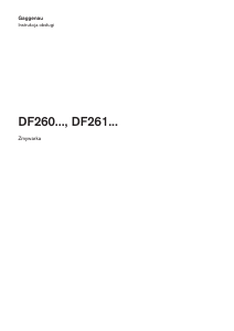 Instrukcja Gaggenau DF260167 Zmywarka