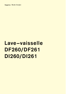 Mode d’emploi Gaggenau DF261163F Lave-vaisselle