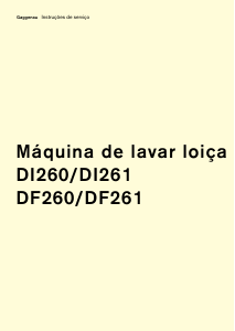 Manual Gaggenau DF261166F Máquina de lavar louça