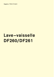 Mode d’emploi Gaggenau DF261261 Lave-vaisselle