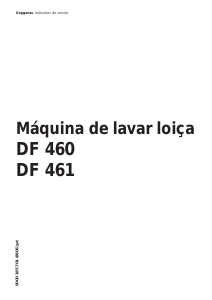 Manual Gaggenau DF460160 Máquina de lavar louça