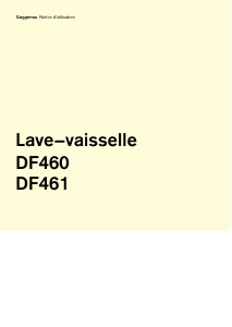 Mode d’emploi Gaggenau DF461164 Lave-vaisselle