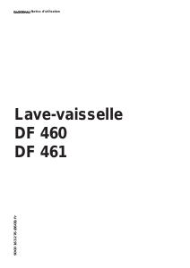Mode d’emploi Gaggenau DF461560 Lave-vaisselle