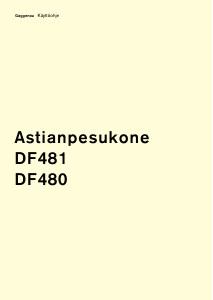 Käyttöohje Gaggenau DF480160F Astianpesukone
