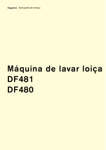 Manual Gaggenau DF481160 Máquina de lavar louça