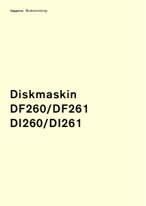 Bruksanvisning Gaggenau DI260110 Diskmaskin