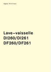 Mode d’emploi Gaggenau DI261112 Lave-vaisselle