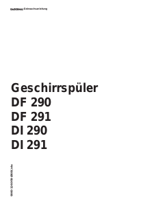 Bedienungsanleitung Gaggenau DI290130 Geschirrspüler