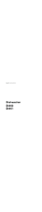 Manual Gaggenau DI461113 Dishwasher