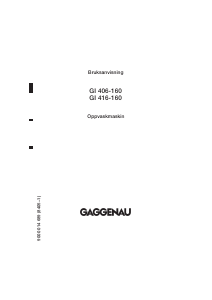 Bruksanvisning Gaggenau GI 406-160 Oppvaskmaskin