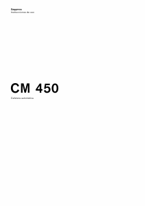 Manual de uso Gaggenau CM450101 Máquina de café espresso