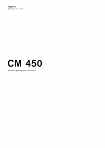 Manuale Gaggenau CM450101 Macchina per espresso