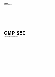 Kullanım kılavuzu Gaggenau CMP250131 Espresso makinesi