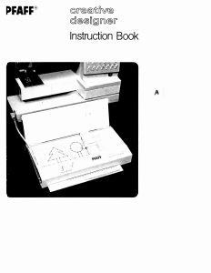 Manual Pfaff creative designer Sewing Machine