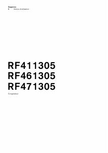 Mode d’emploi Gaggenau RF411305 Congélateur