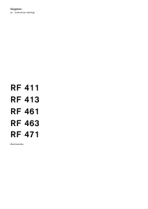Instrukcja Gaggenau RF413301 Zamrażarka