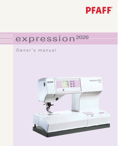 Manual Pfaff expression 2026 Sewing Machine
