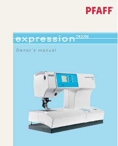 Manual Pfaff expression 2028 Sewing Machine