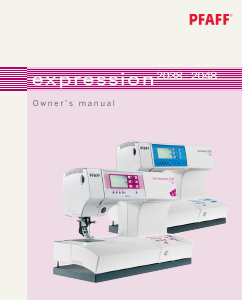 Manual Pfaff expression 2038 Sewing Machine