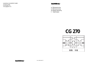 Brugsanvisning Gaggenau CG270210 Kogesektion
