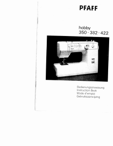 Manuale Pfaff hobby 422 Macchina per cucire