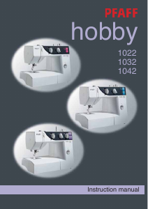 Manual Pfaff hobby 1032 Sewing Machine