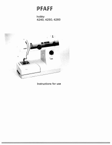 Manual Pfaff hobby 4240 Sewing Machine