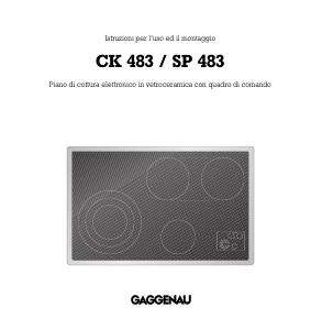 Manuale Gaggenau CK483110 Piano cottura